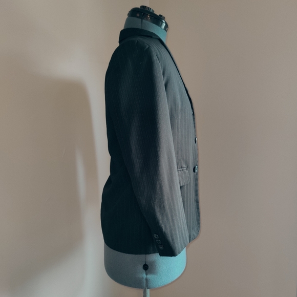 CALVIN KLEIN Black Pink Stripe Blazer - Picture 3 of 11